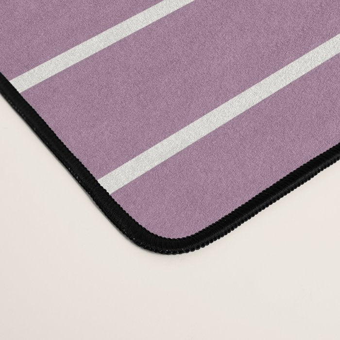Minimal Line Curvature XXIV Lilac Purple Mid Century Modern Arch Abstract Desk Mat Gallery Image 4