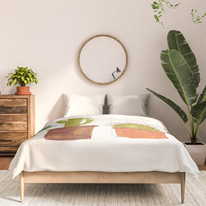 Hedgehog and Cactus (incognito) Comforter Gallery Image 3
