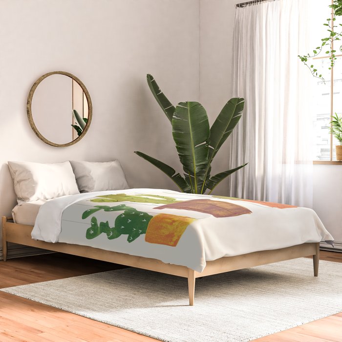 Hedgehog and Cactus (incognito) Comforter Gallery Image 2