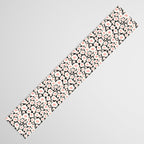 Poppy Dot - Retro Floral Black Pink Table Runner Gallery Image 3