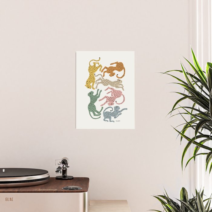 Rainbow Cheetah Poster Gallery Image 2