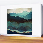 Indigo Mountains Wall Mural Gallery Image 2