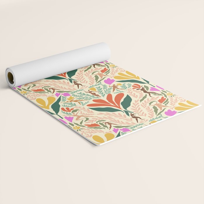 Dancing Foliage // Body Positive Ladies Yoga Mat Gallery Image 2
