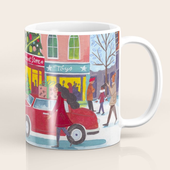 City with fireworks Coffee Mug Gallery Image 1