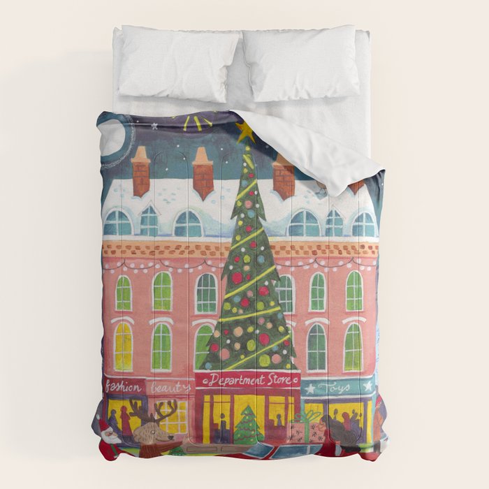 City with fireworks Comforter Gallery Image 6