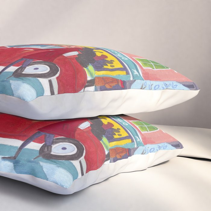 City with fireworks Pillow Sham Gallery Image 3