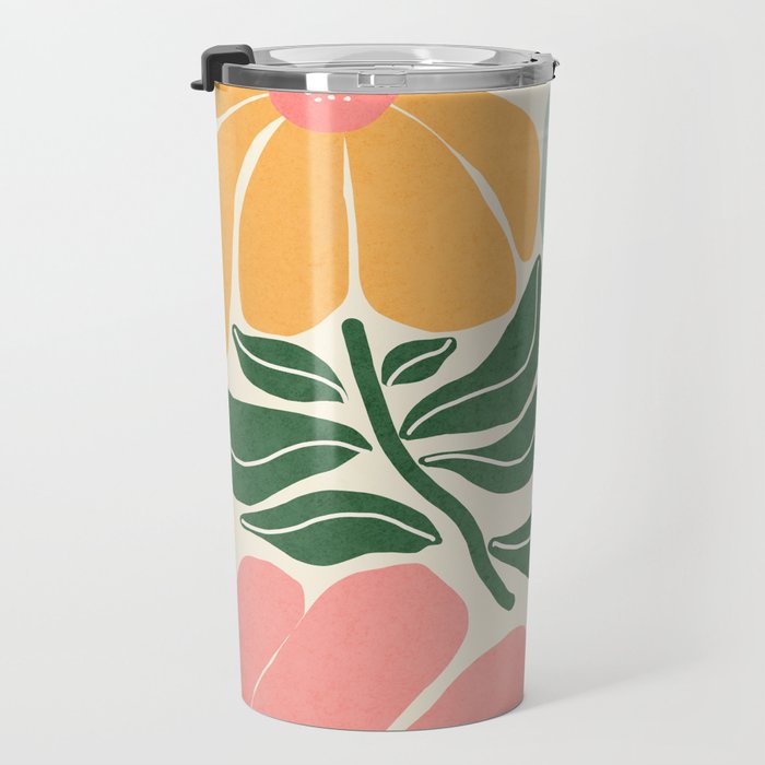 Whimsy Bloom - warm Travel Mug Gallery Image 3