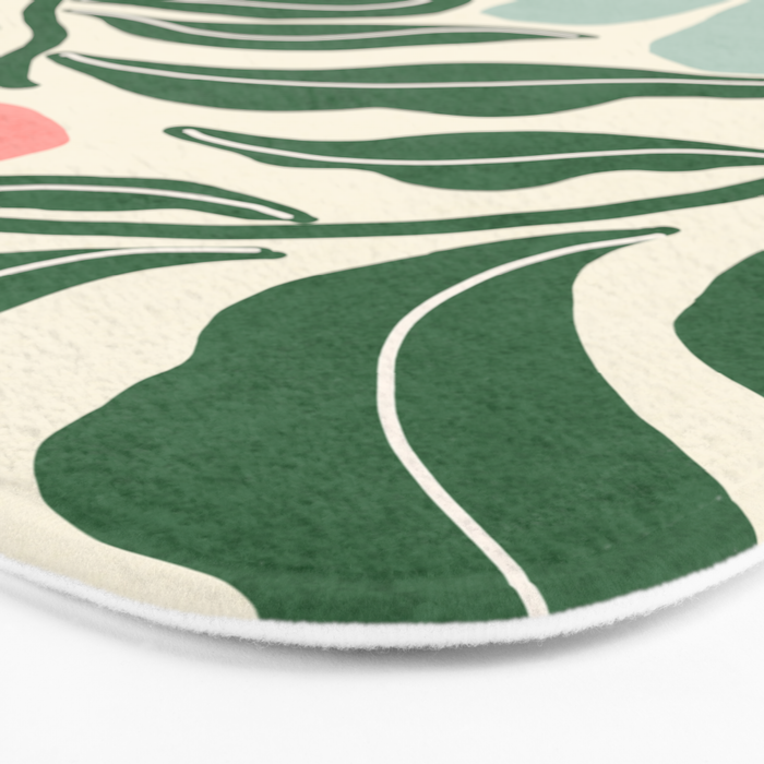 Whimsy Bloom - warm Bath Mat Gallery Image 3