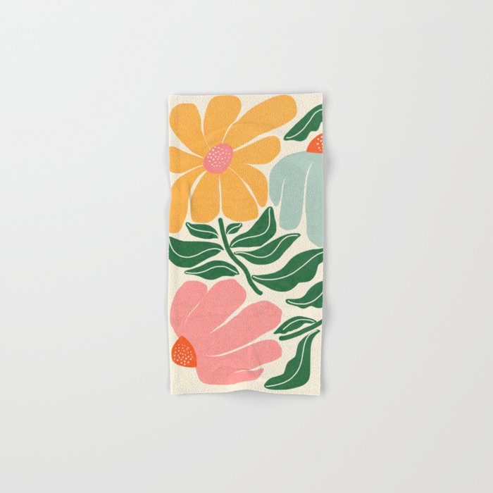 Whimsy Bloom - warm Bath Towel Gallery Image 1