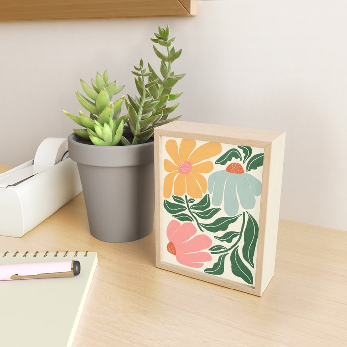 Whimsy Bloom - warm Mini Art Print Gallery Image 2