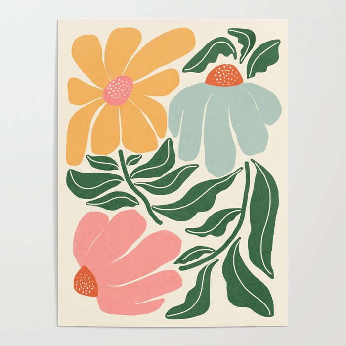Whimsy Bloom - warm Poster Gallery Image 4