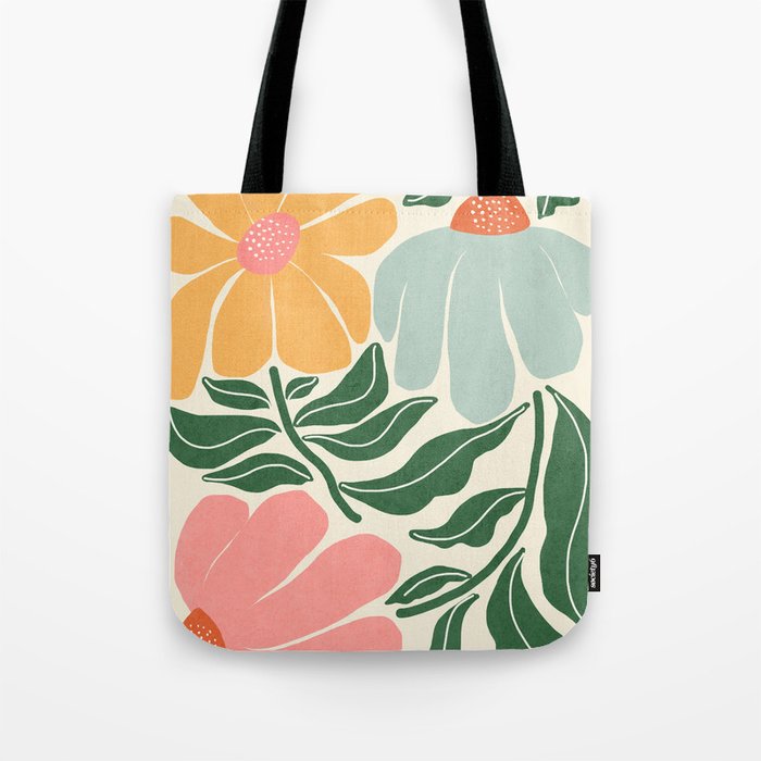 Whimsy Bloom - warm Tote Bag Gallery Image 1