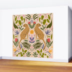Modern colorful folk style cheetah print  Wall Mural Gallery Image 2