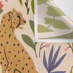 Modern colorful folk style cheetah print  Wall Tapestry Gallery Image 3