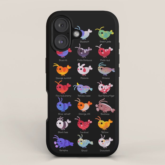 Freshwater shrimp - name iPhone Case Gallery Image 1