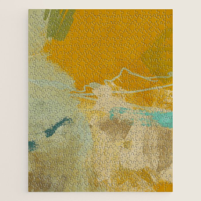 summer green abstract art 2 Jigsaw Puzzle Gallery Image 1