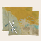 summer green abstract art 2 Placemat Gallery Image 1