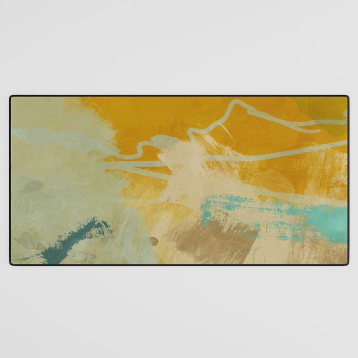 summer green abstract art 2 Desk Mat Gallery Image 3