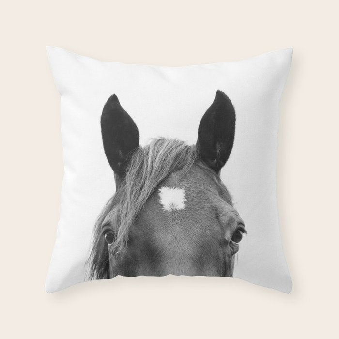 Peeking Horse Throw Pillow Gallery Image 6