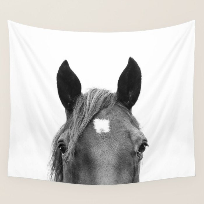 Peeking Horse Wall Tapestry Gallery Image 4