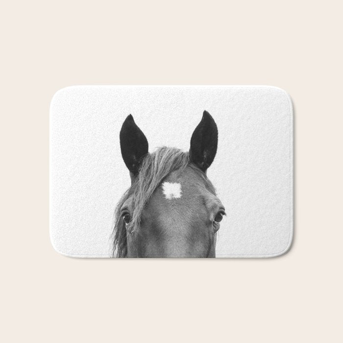 Peeking Horse Bath Mat Gallery Image 1