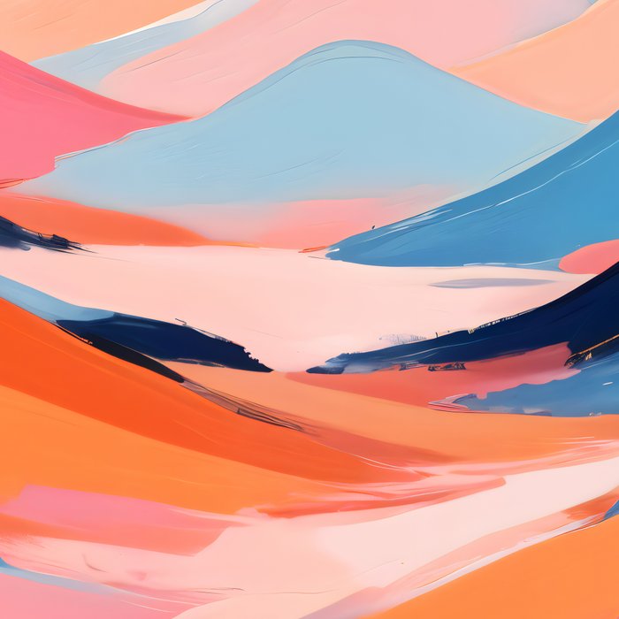 Romance Valley, Pastel Nature Landscape Abstract Painting, Blush Colorful Bright Eclectic, Soft Colors Contemporary Modern Bohemian Coffee Mug Gallery Image 2