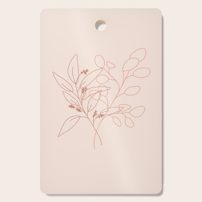 Eucalyptus Line Art Cutting Board Gallery Image 1