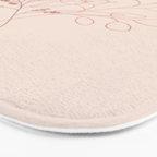 Eucalyptus Line Art Bath Mat Gallery Image 3