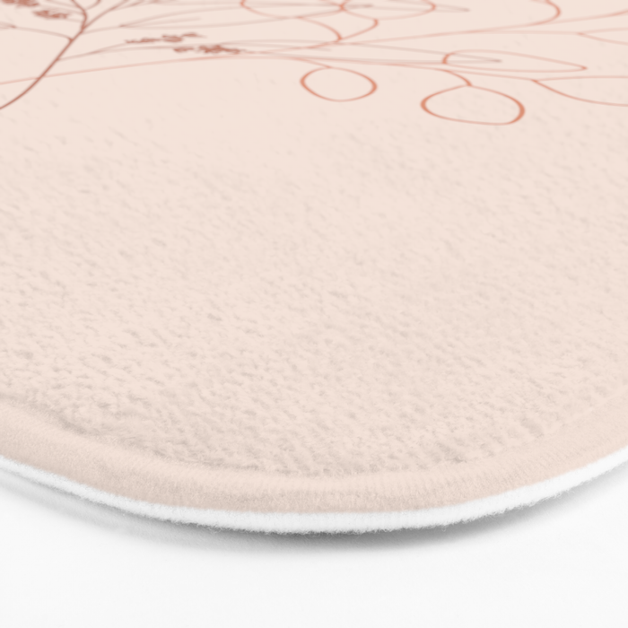 Eucalyptus Line Art Bath Mat Gallery Image 3