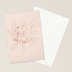 Eucalyptus Line Art Stationery Card Gallery Image 2