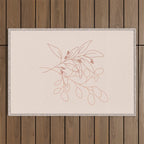 Eucalyptus Line Art Outdoor Rug Gallery Image 1