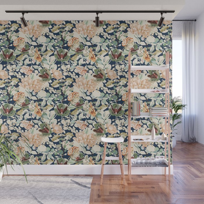 Lush colorful exotic garden D Wall Mural Gallery Image 1