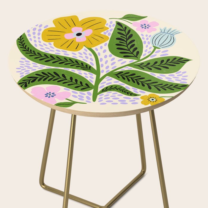 Retro Groovy Flower  Side Table Gallery Image 2