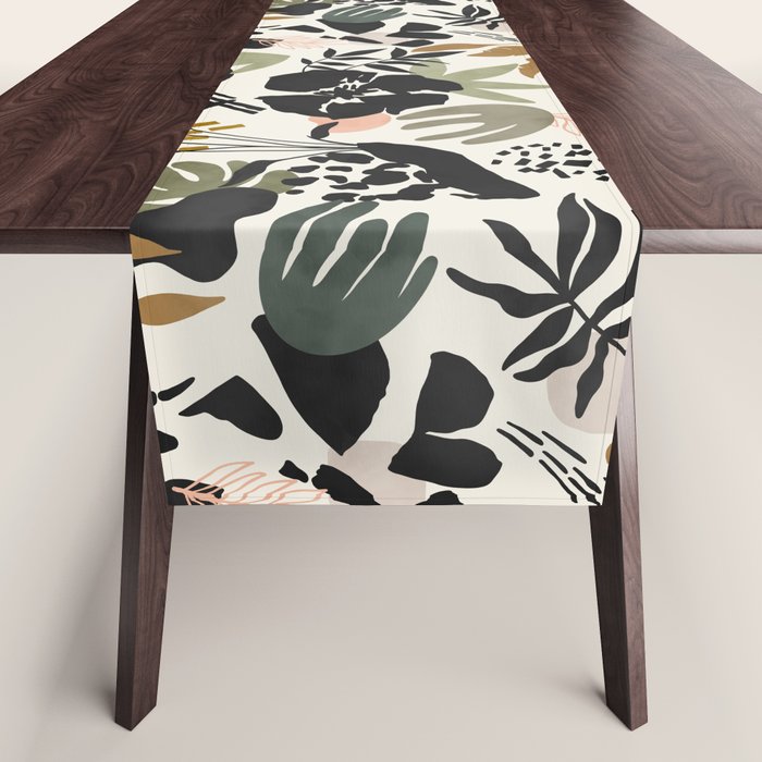 Modern simple jungle 52 Table Runner Gallery Image 1