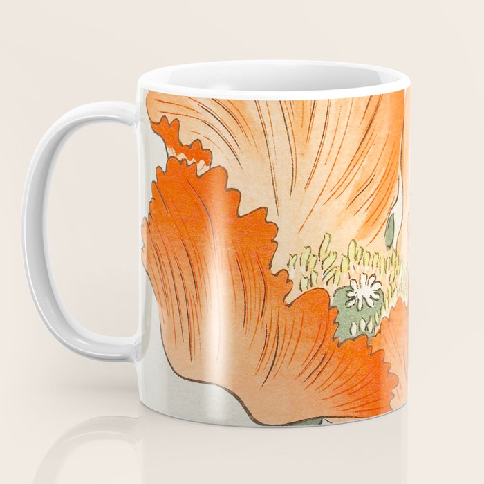 Blossoming Flower - Vintage Japanese Woodblock Print Art Coffee Mug Gallery Image 3