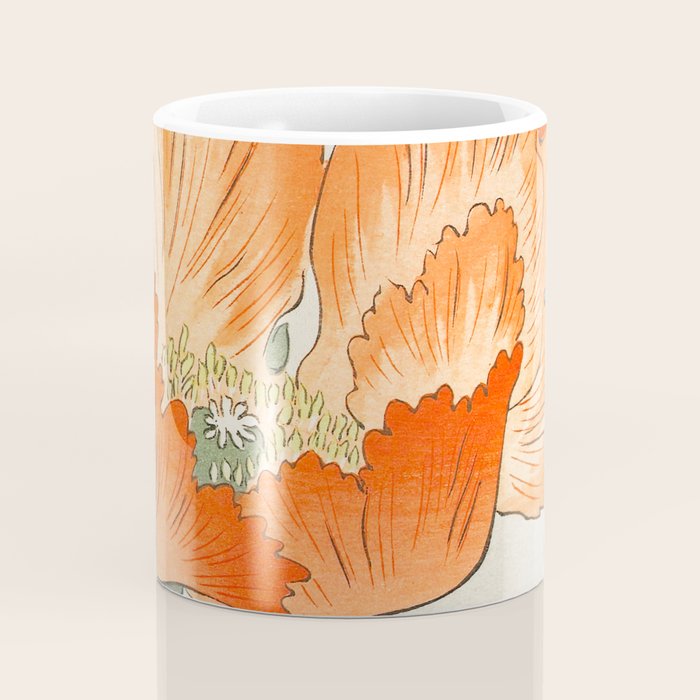 Blossoming Flower - Vintage Japanese Woodblock Print Art Coffee Mug Gallery Image 4