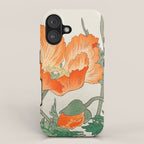 Blossoming Flower - Vintage Japanese Woodblock Print Art iPhone Case Gallery Image 1