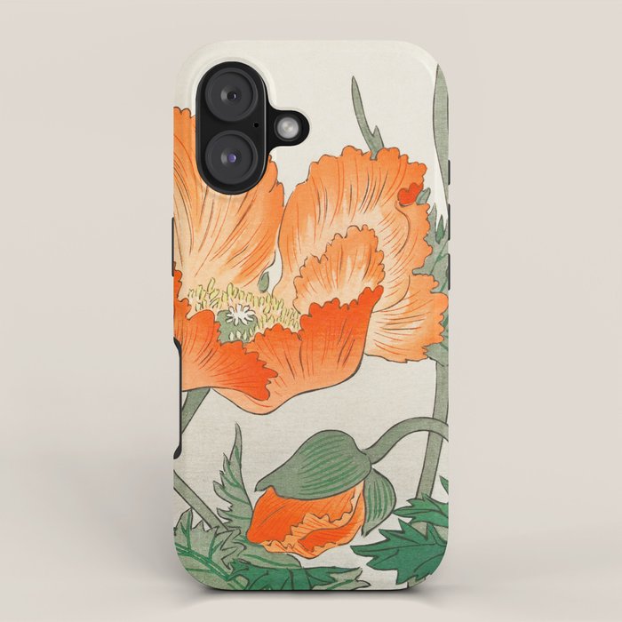 Blossoming Flower - Vintage Japanese Woodblock Print Art iPhone Case Gallery Image 1