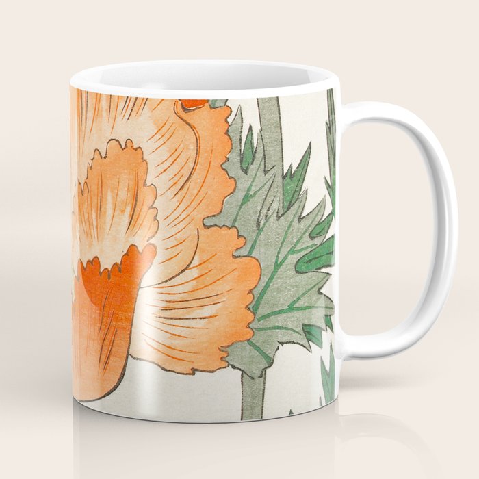Blossoming Flower - Vintage Japanese Woodblock Print Art Coffee Mug Gallery Image 1
