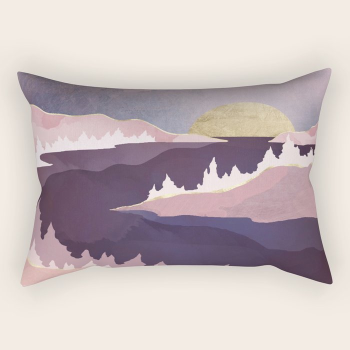 Mauve Lake Rectangular Pillow Gallery Image 2