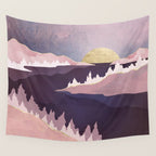 Mauve Lake Wall Tapestry Gallery Image 4