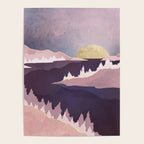 Mauve Lake Poster Gallery Image 4