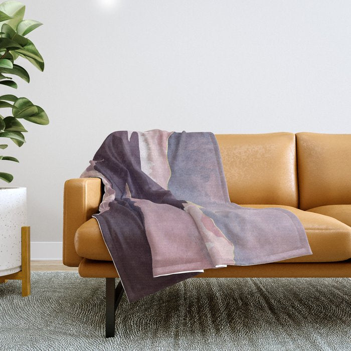 Mauve Lake Throw Blanket Gallery Image 1