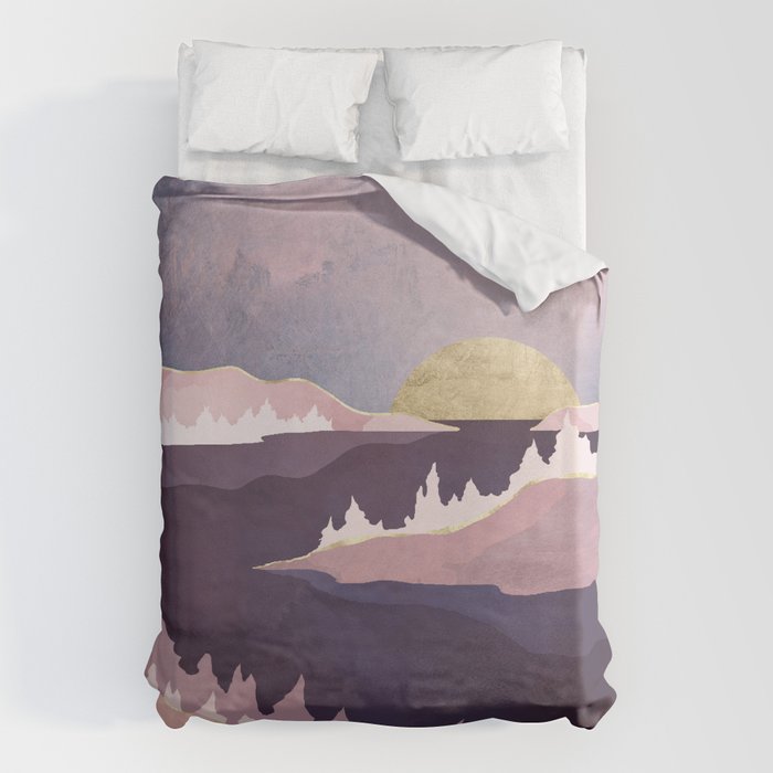 Mauve Lake Duvet Cover Gallery Image 6