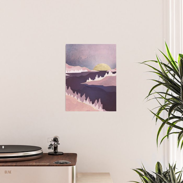 Mauve Lake Poster Gallery Image 2