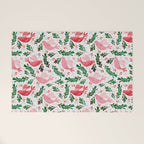 Festive Birds - christmas pattern no2 Welcome Mat Gallery Image 1