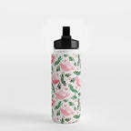 Festive Birds - christmas pattern no2 Water Bottle Gallery Image 2
