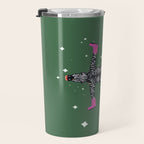 Cool zebras with fuchsia pink shoes and red lips illustration  Travel Mug Gallery Image 3