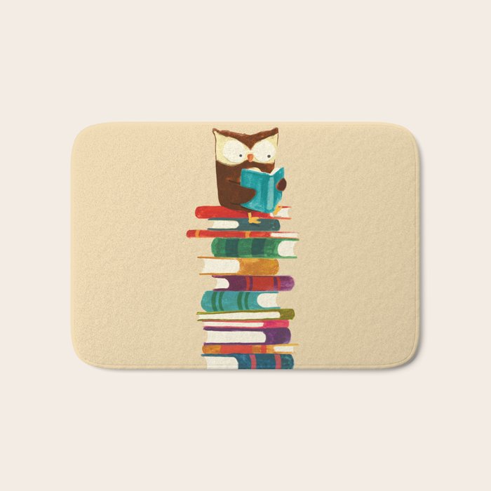 Owl Reading Rainbow Bath Mat Gallery Image 1