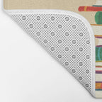 Owl Reading Rainbow Bath Mat Gallery Image 2